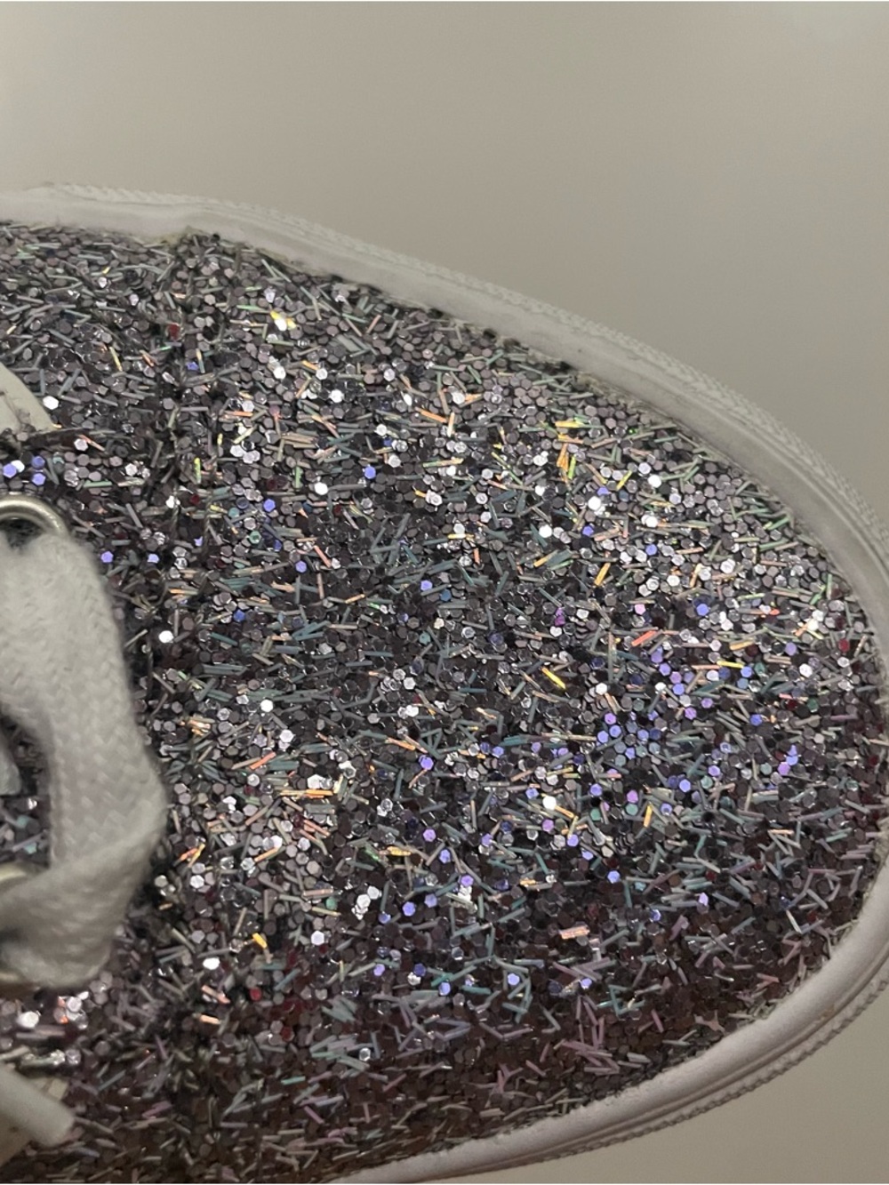 Vans Old Skool Silver Chunky Glitter Sneakers - Picture 9 of 10